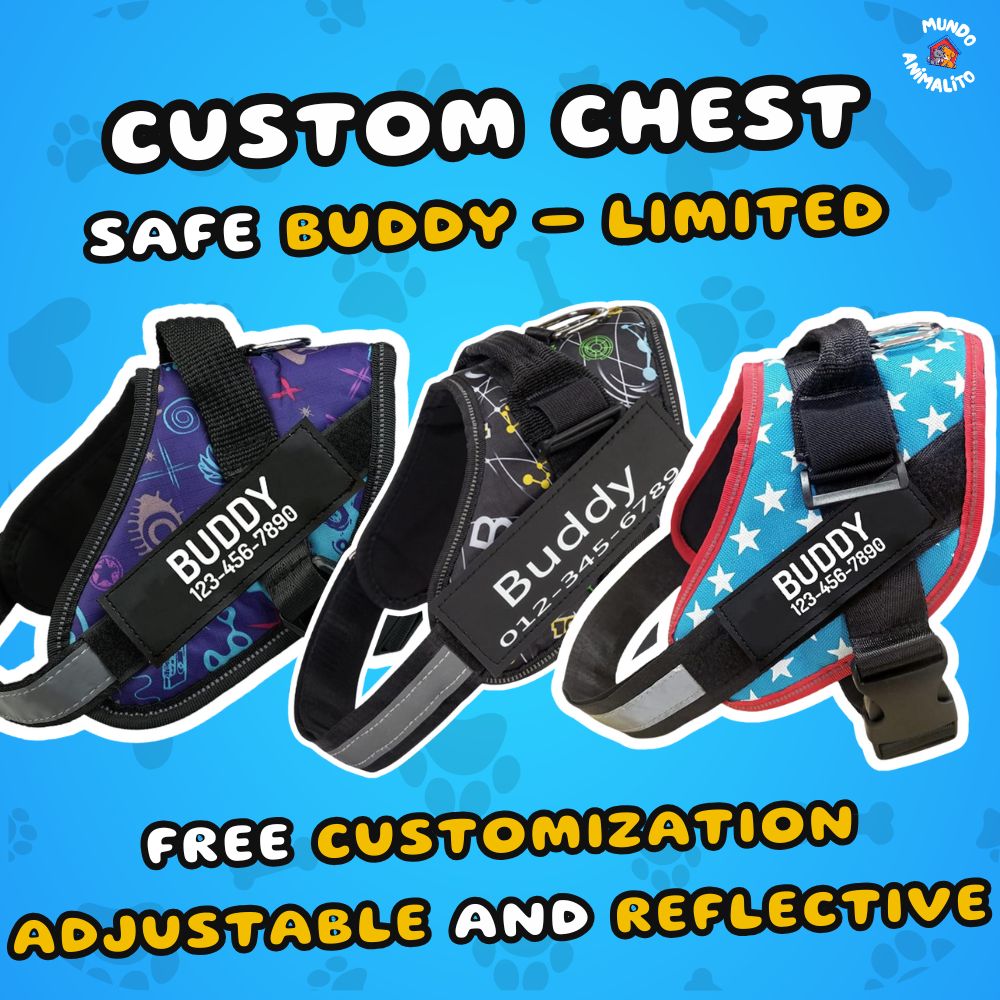 Safe Buddy Personalized Dog Harness with Name and Phone Number - Limited Edition