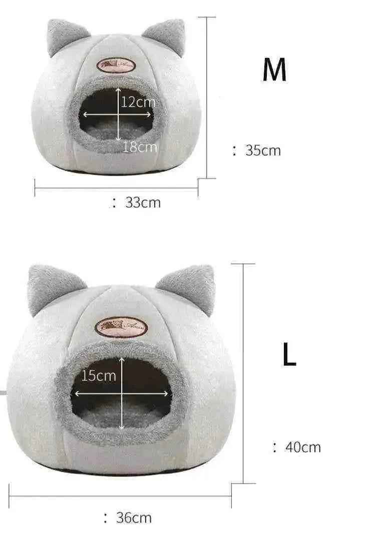 Cama para Gatos - Toca Aconchegante de Algodão - Mundo Animalito