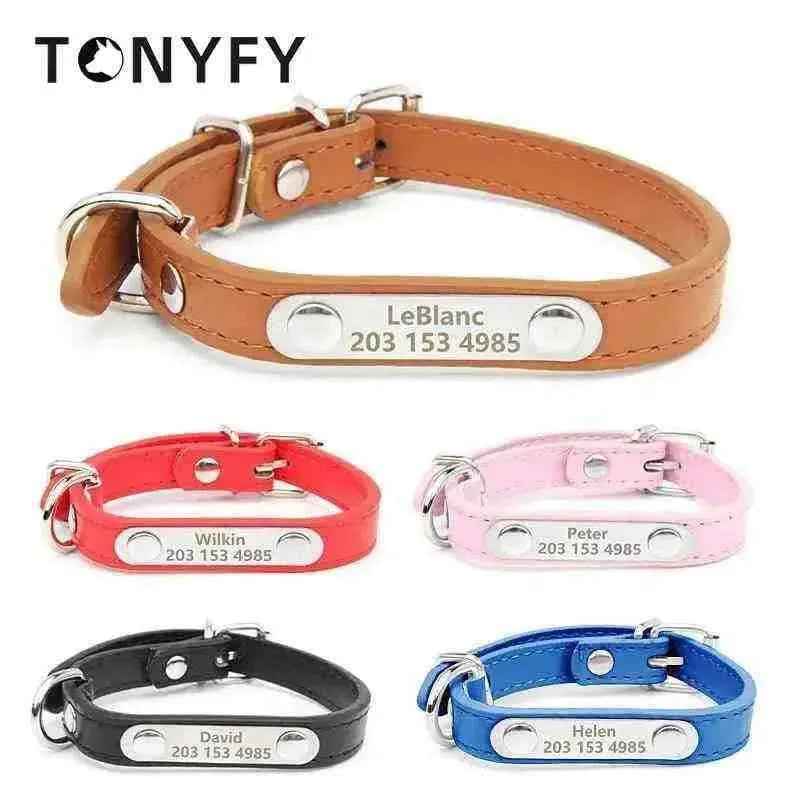 Coleira Personalizada De Couro Para Cachorros e Gatos | Mundo Animalito - Mundo Animalito