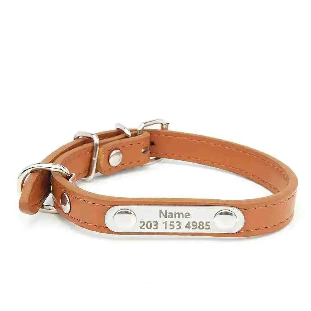 Coleira Personalizada De Couro Para Cachorros e Gatos | Mundo Animalito - Mundo Animalito