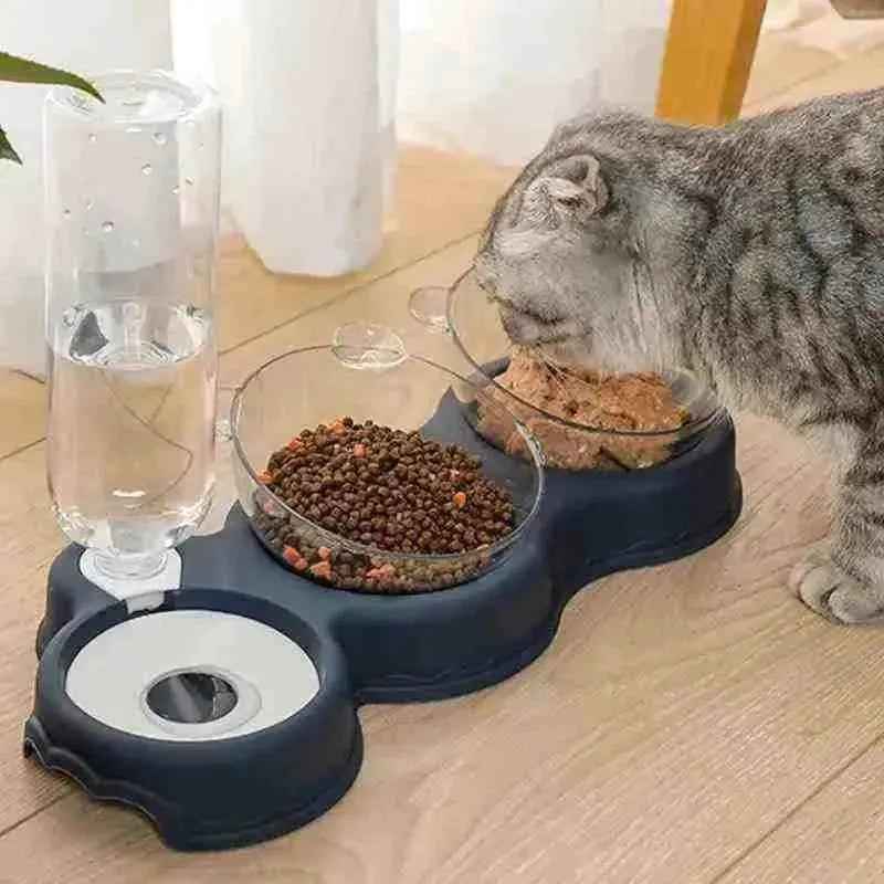 Comedouro e Bebedouro para Cães e Gatos - Mundo Animalito