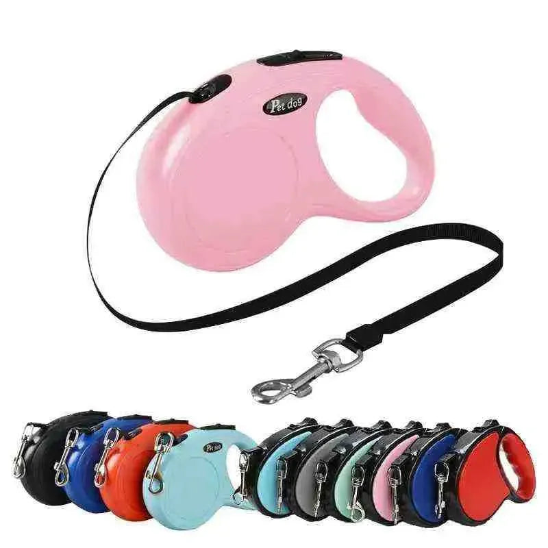 Fashion Pet Leash For Medium Dogs Durable Nylon Retractable Rope Small Dog Walking Leash Automatic Extending Dog Leash 3 Meters - Mundo Animalito