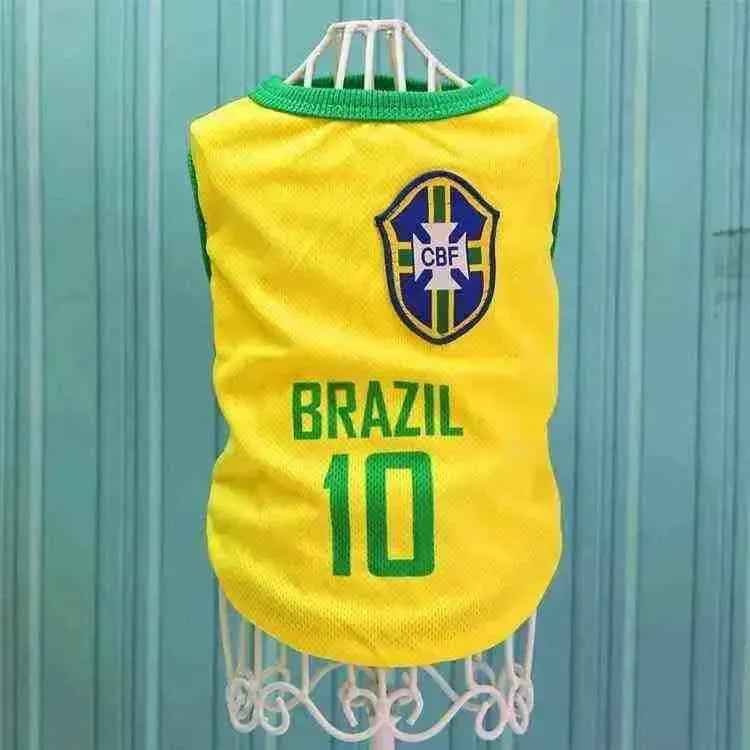 Roupinha Camisa Do Brasil Para Pet - Mundo Animalito