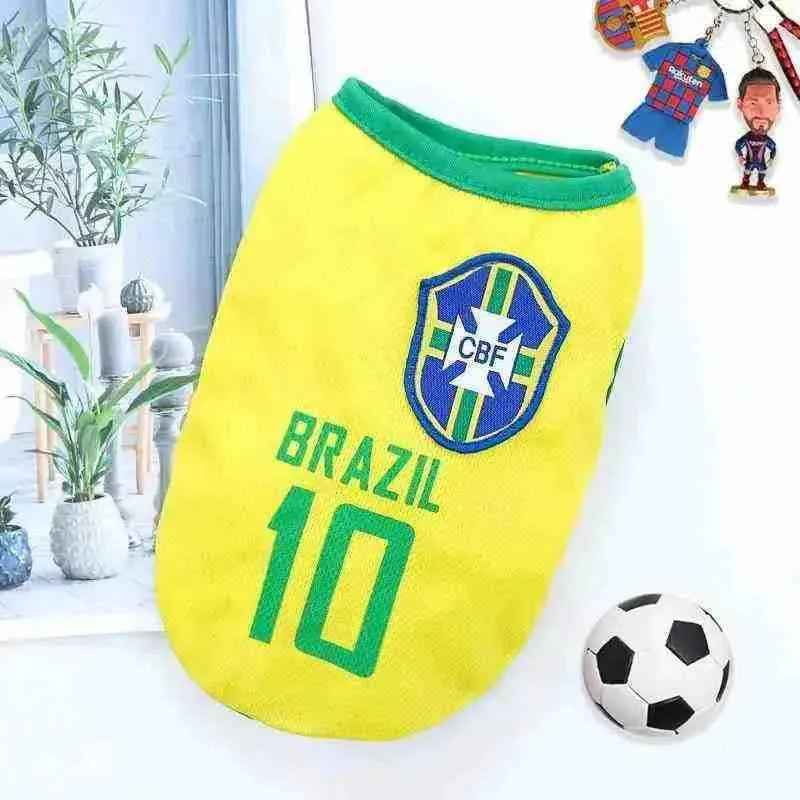 Roupinha Camisa Do Brasil Para Pet - Mundo Animalito