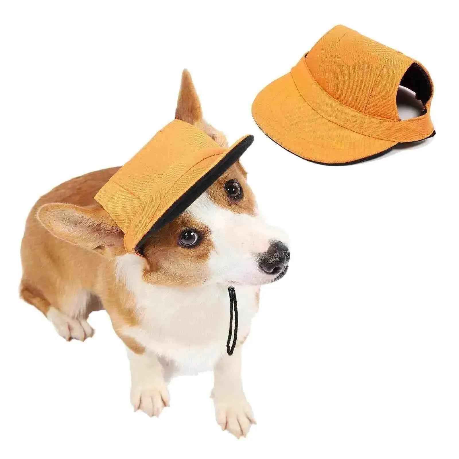Summer Pet Dog Hat Cap Outdoor Dog Baseball Cap Canvas Small Dog Sunscreen Accessories - Mundo Animalito