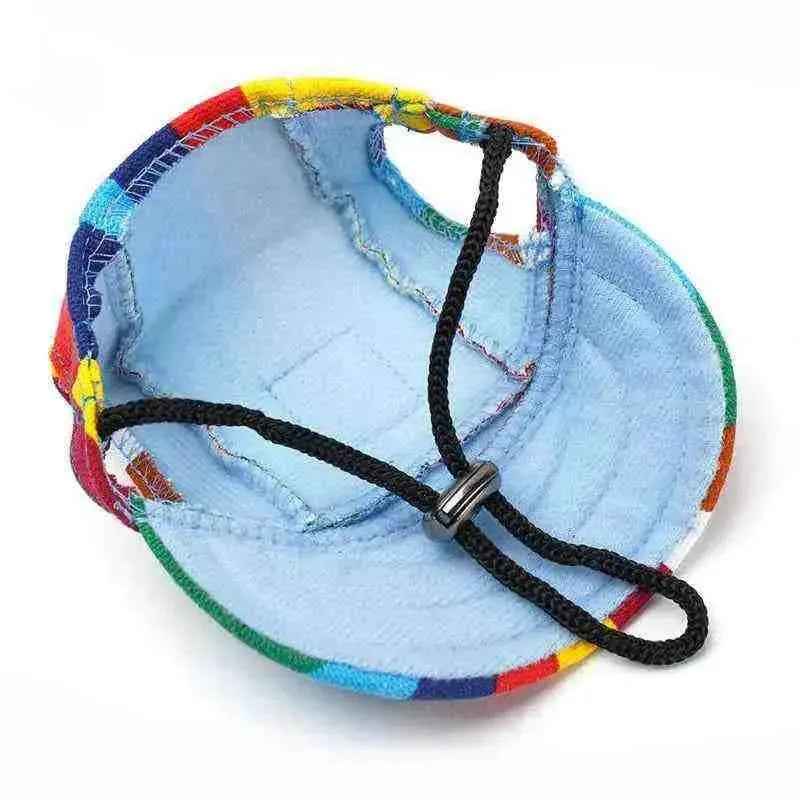 Summer Pet Dog Hat Cap Outdoor Dog Baseball Cap Canvas Small Dog Sunscreen Accessories - Mundo Animalito