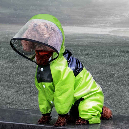 Capa de Chuva Impermeável e com Capuz para Cachorros – The Dog Face
