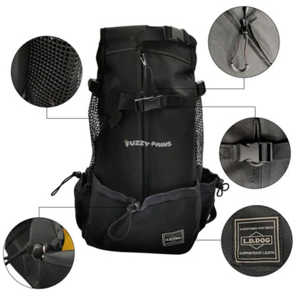 Mochila Canguru Ajustável e Respirável para Cachorros Até 30kg