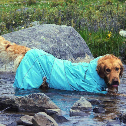 Jaqueta Impermeável Ajustável para Cães de Grande Porte