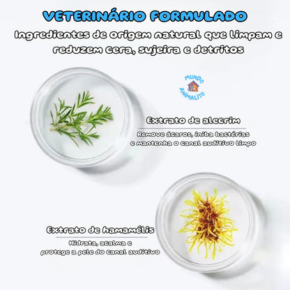 Lenços Umedecidos para Limpeza de Orelhas para Cães