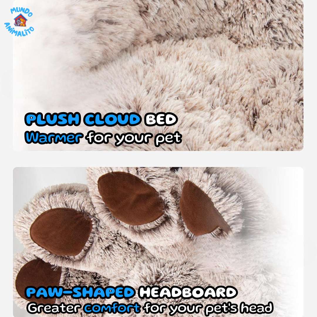 Cloud Bed with Four Legs Without Zipper on Seat, Washable for Pets