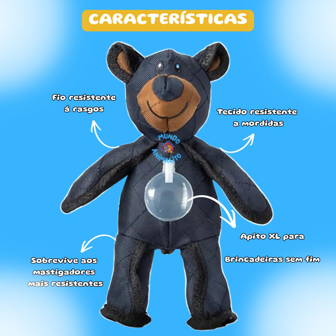 Urso De Pelúcia com Apito Para Cães
