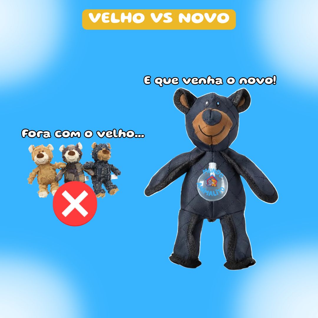 Urso De Pelúcia com Apito Para Cães