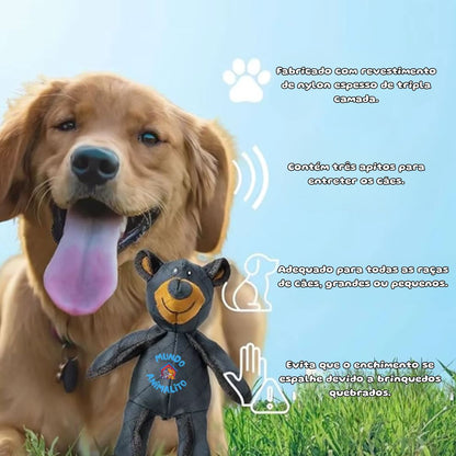 Urso De Pelúcia com Apito Para Cães