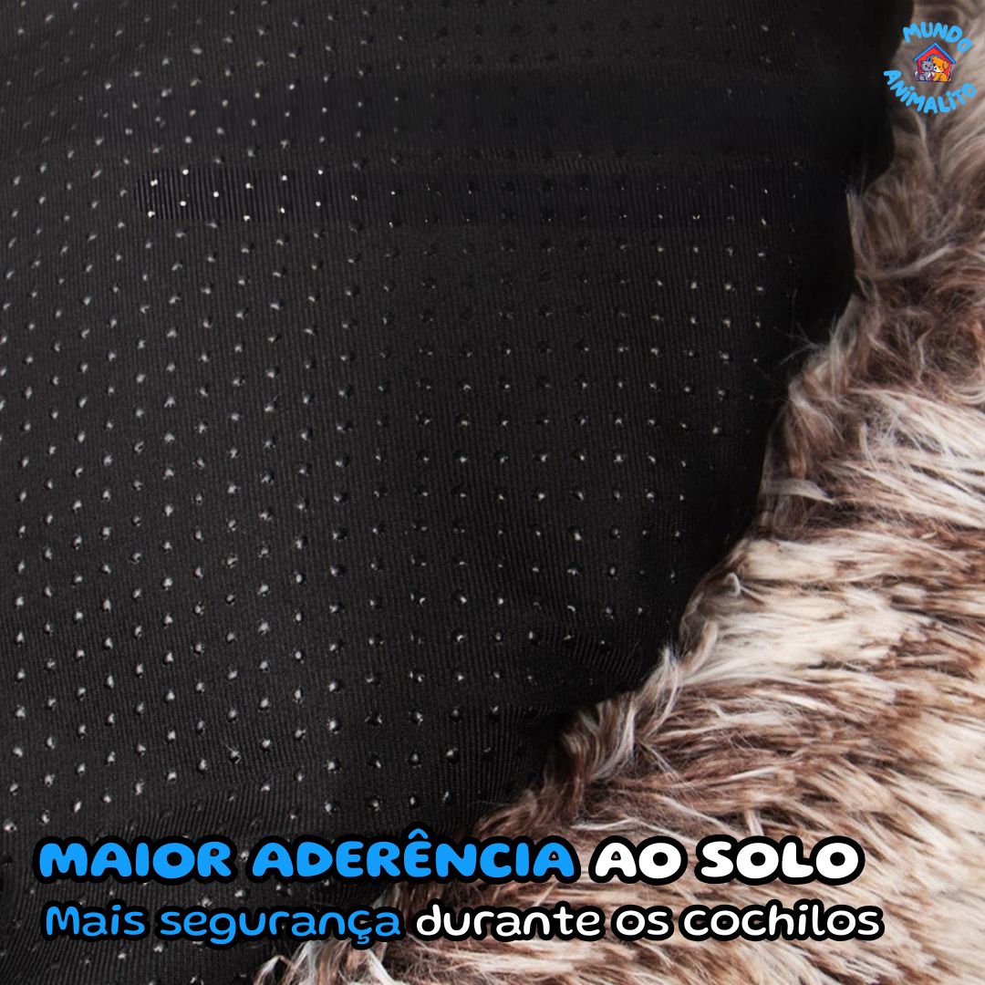 Cama Nuvem Redonda com Quatro Patas – Lavável, Macia e Aconchegante para Cães de Pequeno a Grande Porte