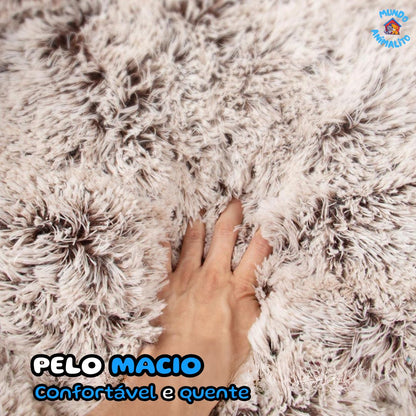Cama Nuvem Redonda com Quatro Patas – Lavável, Macia e Aconchegante para Cães de Pequeno a Grande Porte