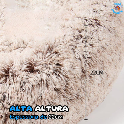 Cama Nuvem Redonda com Quatro Patas – Lavável, Macia e Aconchegante para Cães de Pequeno a Grande Porte