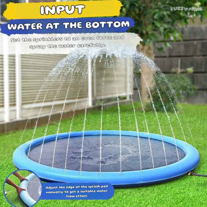 Piscina Pet Chafariz, Portátil, Dobrável e Antiderrapante