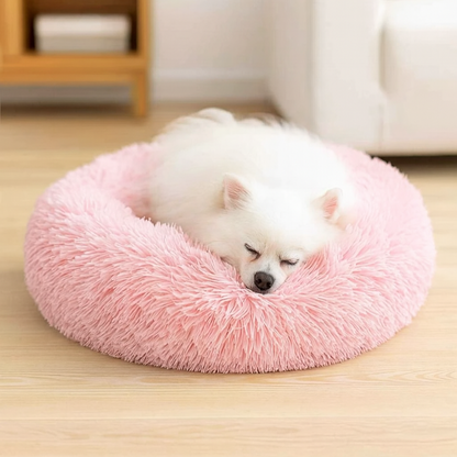 Cama Redonda em Formato de Nuvem para Animais de Estimação – Lavável e com Zíper – Para Cães e Gatos