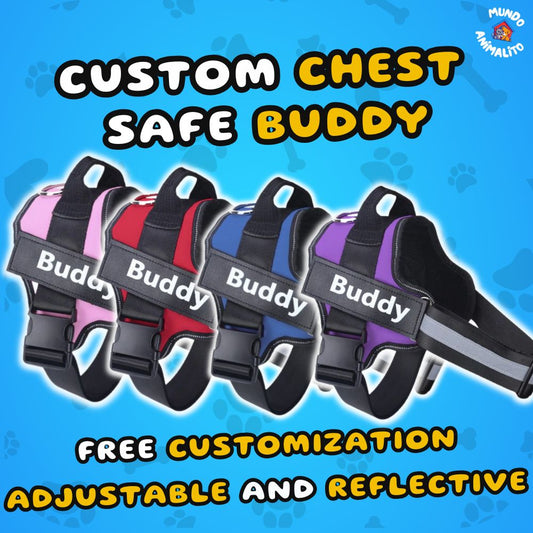 Safe Buddy Personalized Dog Harness with Name and Phone Number - Limited Edition