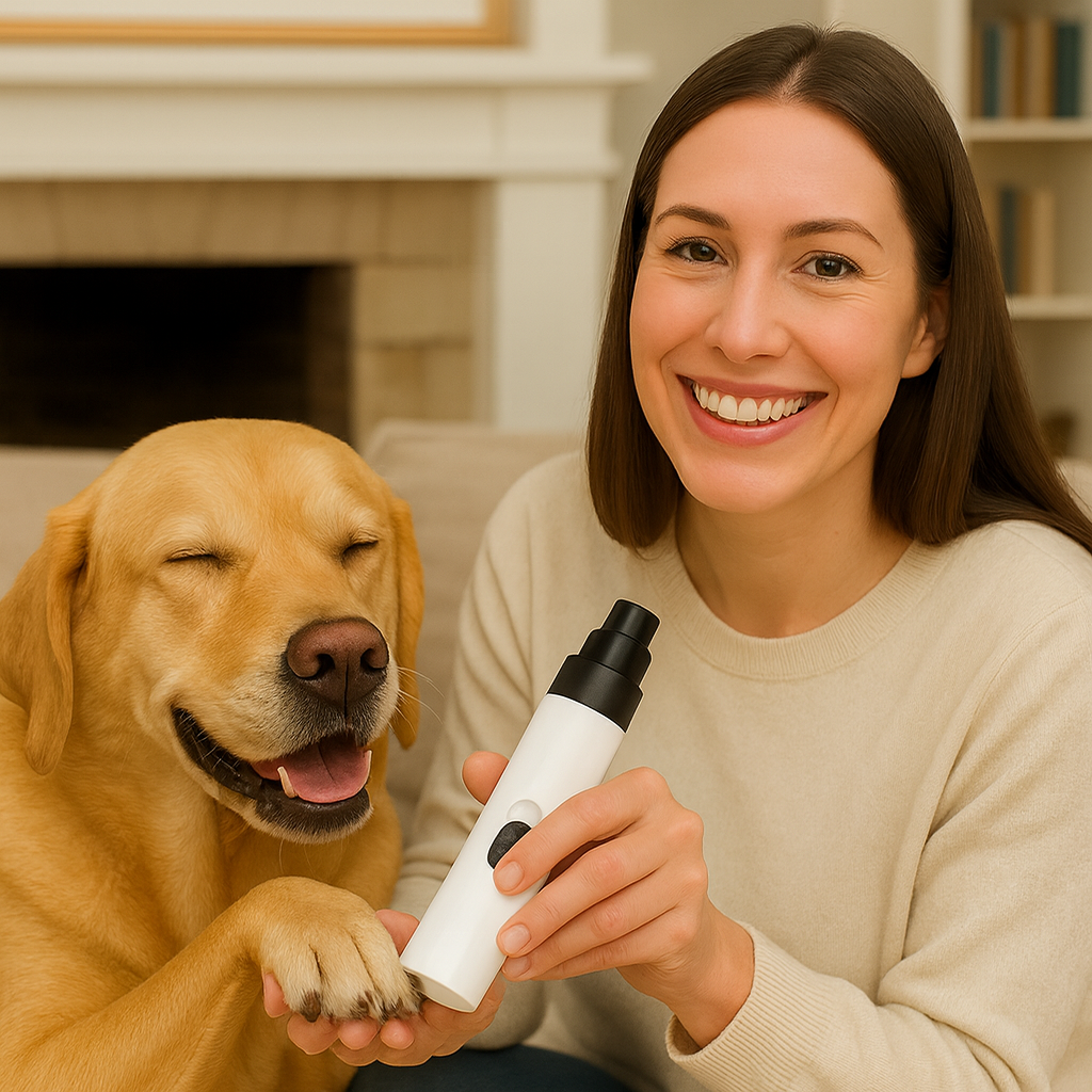 Aparador de Unhas Elétrico para Cães – Silencioso e Recarregável