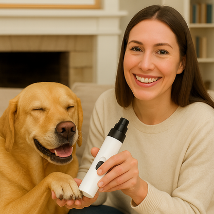 Aparador de Unhas Elétrico para Cães – Silencioso e Recarregável