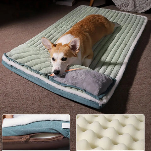 Cama para Pets Lavável Com Zíper e Travesseiro Removível