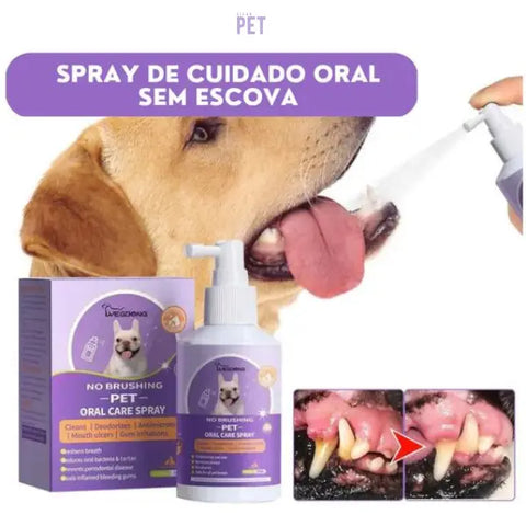 Spray de Limpeza Bucal para Pets - Remoção de Bactérias