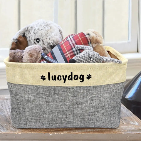 Bolsa de Brinquedo Para Cachorros Personalizável com Nome