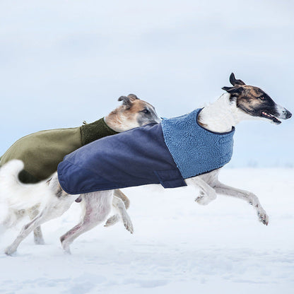 Casaco de Inverno Luxuoso Em Lã de Cordeiro para Cães