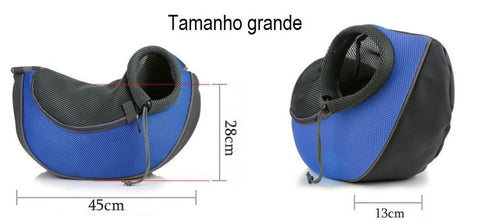 Bolsa de Ombro para Transportar Cachorros e Gatos