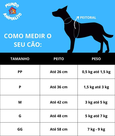 Coleira Peitoral Refletiva com Guia para Cães e Gatos | Mundo Animalito