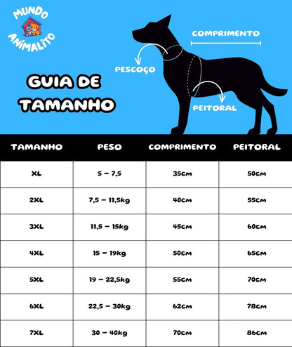 Capa de Chuva para Cachorro Ajustável, Reflexiva com Gola Alta