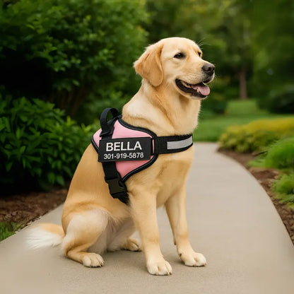 Coleira Peitoral Personalizada com Nome e Telefone | Safe Buddy