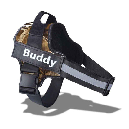 Peitoral Personalizado com Nome e Telefone, Ajustável e Refletivo - Safe Buddy