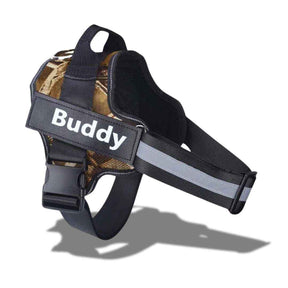 Peitoral Personalizado com Nome e Telefone, Ajustável e Refletivo - Safe Buddy
