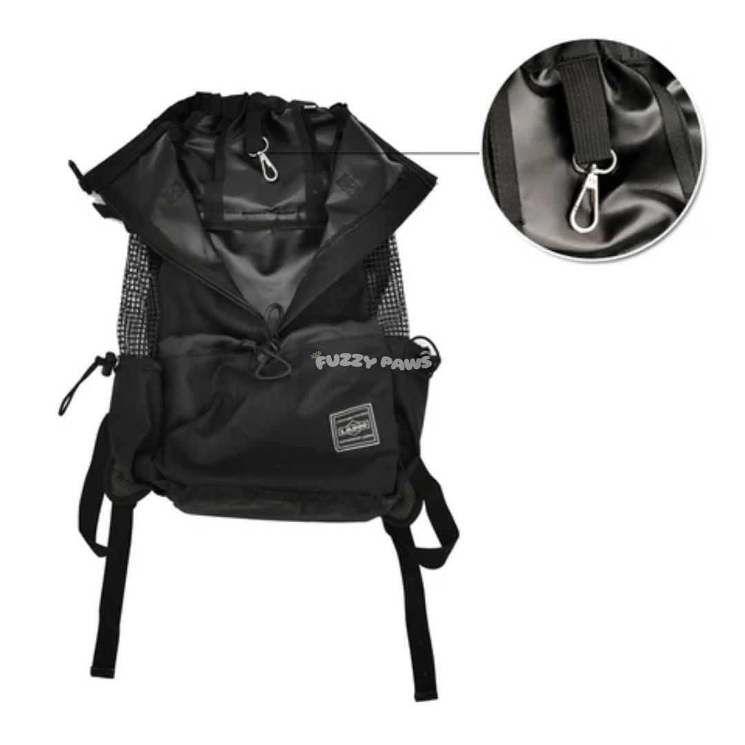 Mochila Canguru Ajustável e Respirável para Cachorros Até 30kg