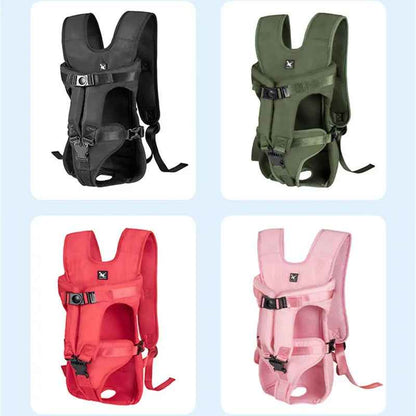 Mochila transportadora para animais de estimação, mochila para viagem frontal para cães e gatos, bolsa transportadora para animais pequenos e médios, filhotes de bull