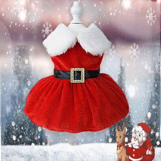 Christmas Princess Cosplay Dress for Pet, Vestidos De Cachorro, Roupa De Cachorro Pequeno, Gato, Cachorro, Fantasia, Verão