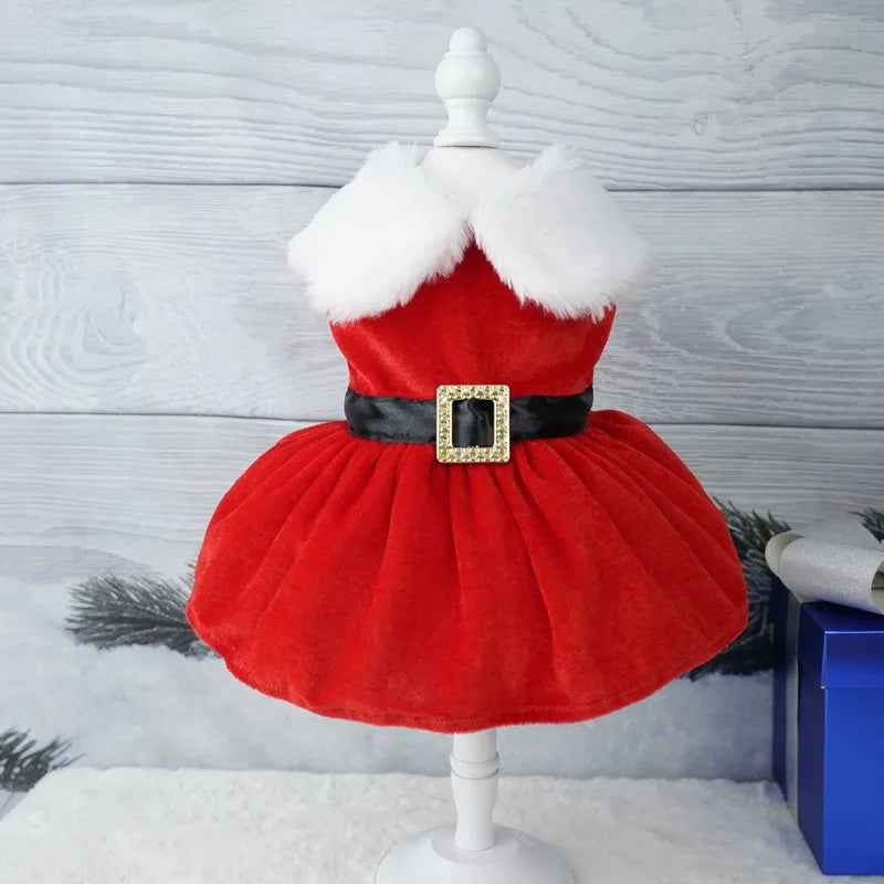 Christmas Princess Cosplay Dress for Pet, Vestidos De Cachorro, Roupa De Cachorro Pequeno, Gato, Cachorro, Fantasia, Verão