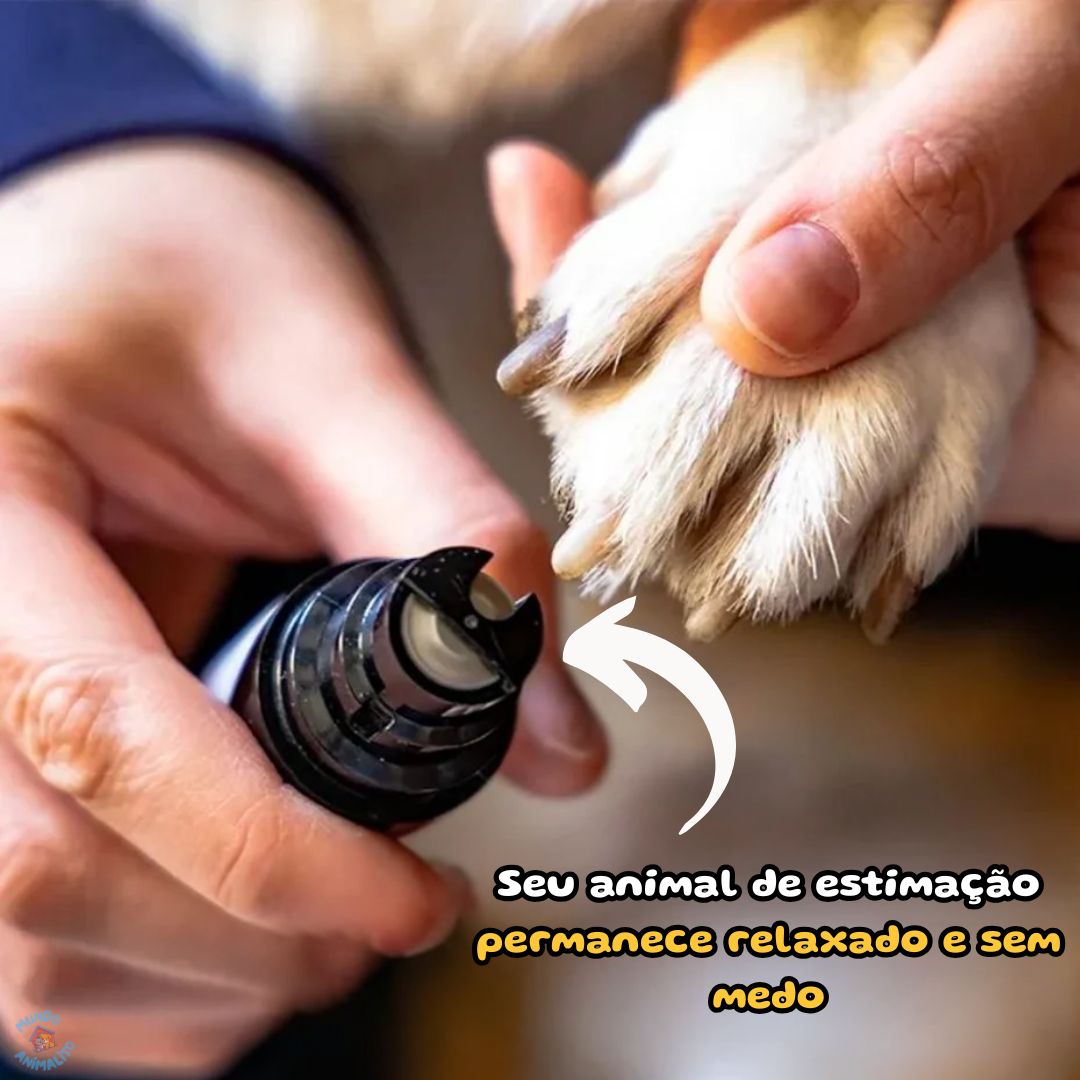 Aparador de Unhas Elétrico para Cães – Silencioso e Recarregável