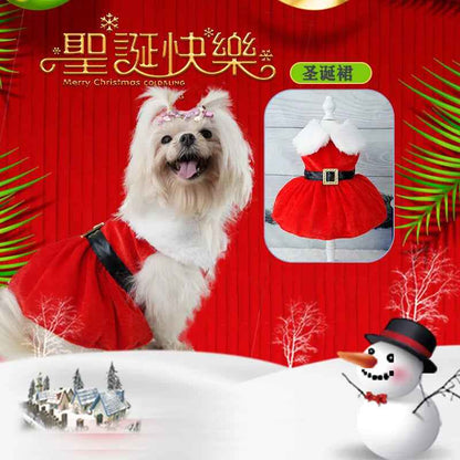 Christmas Princess Cosplay Dress for Pet, Vestidos De Cachorro, Roupa De Cachorro Pequeno, Gato, Cachorro, Fantasia, Verão