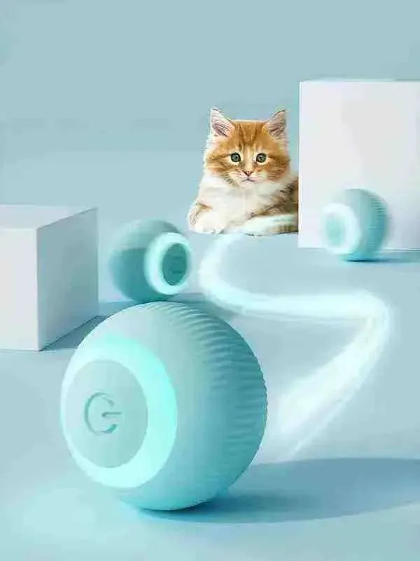 Bolinha Elétrica Interativa Automática para Gatos - Mundo Animalito