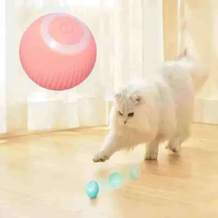 Bolinha Elétrica Interativa Automática para Gatos - Mundo Animalito