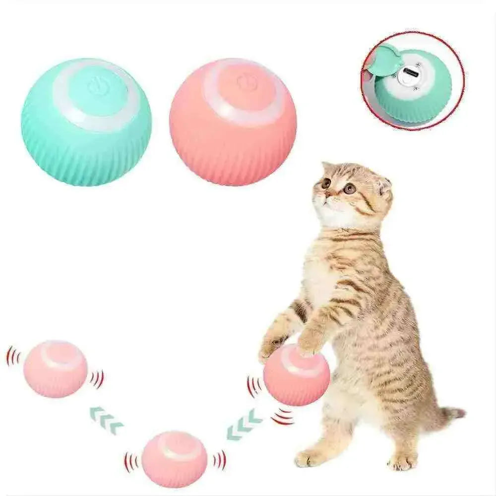 Bolinha Elétrica Interativa Automática para Gatos - Mundo Animalito