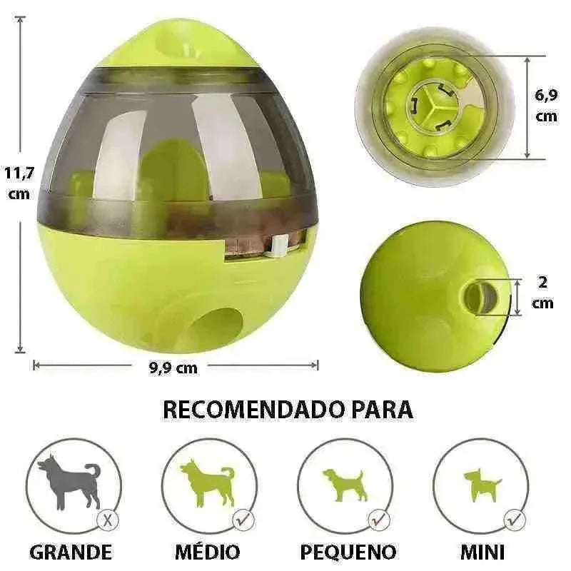 Brinquedo Interativo Ovo Com Petisco Para Cães - Mundo Animalito