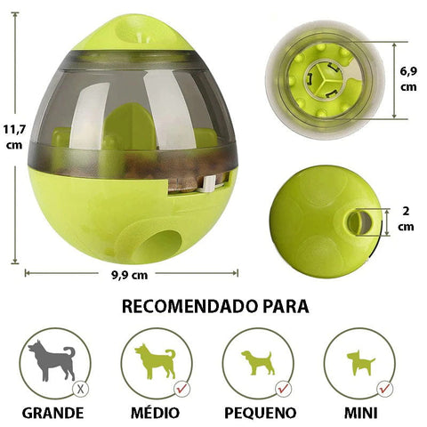 Brinquedo Interativo Ovo Com Petisco Para Cães