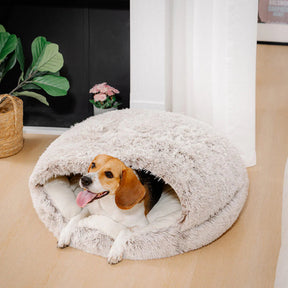 Cama com Cobertor para Cachorros e Gatos de Algodão - Mundo Animalito