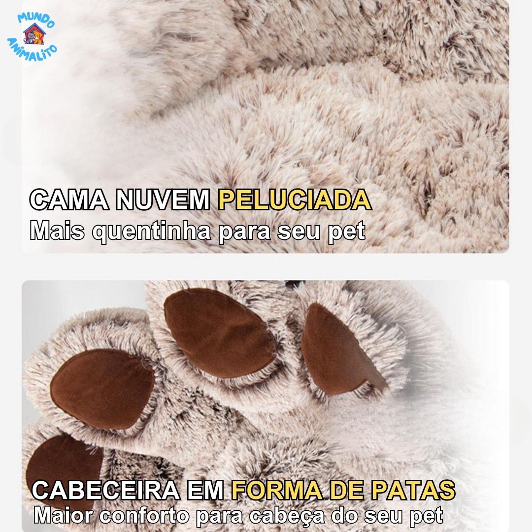 Cama Nuvem com Quatro Patas Sem Zíper no Assento, Lavável para Pets - Mundo Animalito