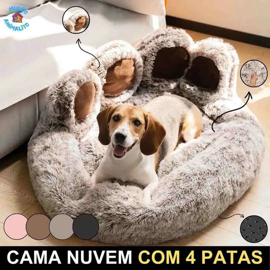 Cama Nuvem com Quatro Patas Sem Zíper no Assento, Lavável para Pets - Mundo Animalito